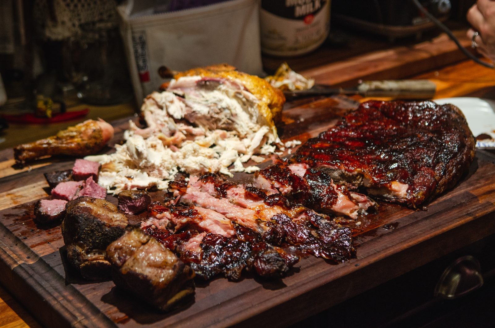 Barbecue cooked on grills from Eddinger's