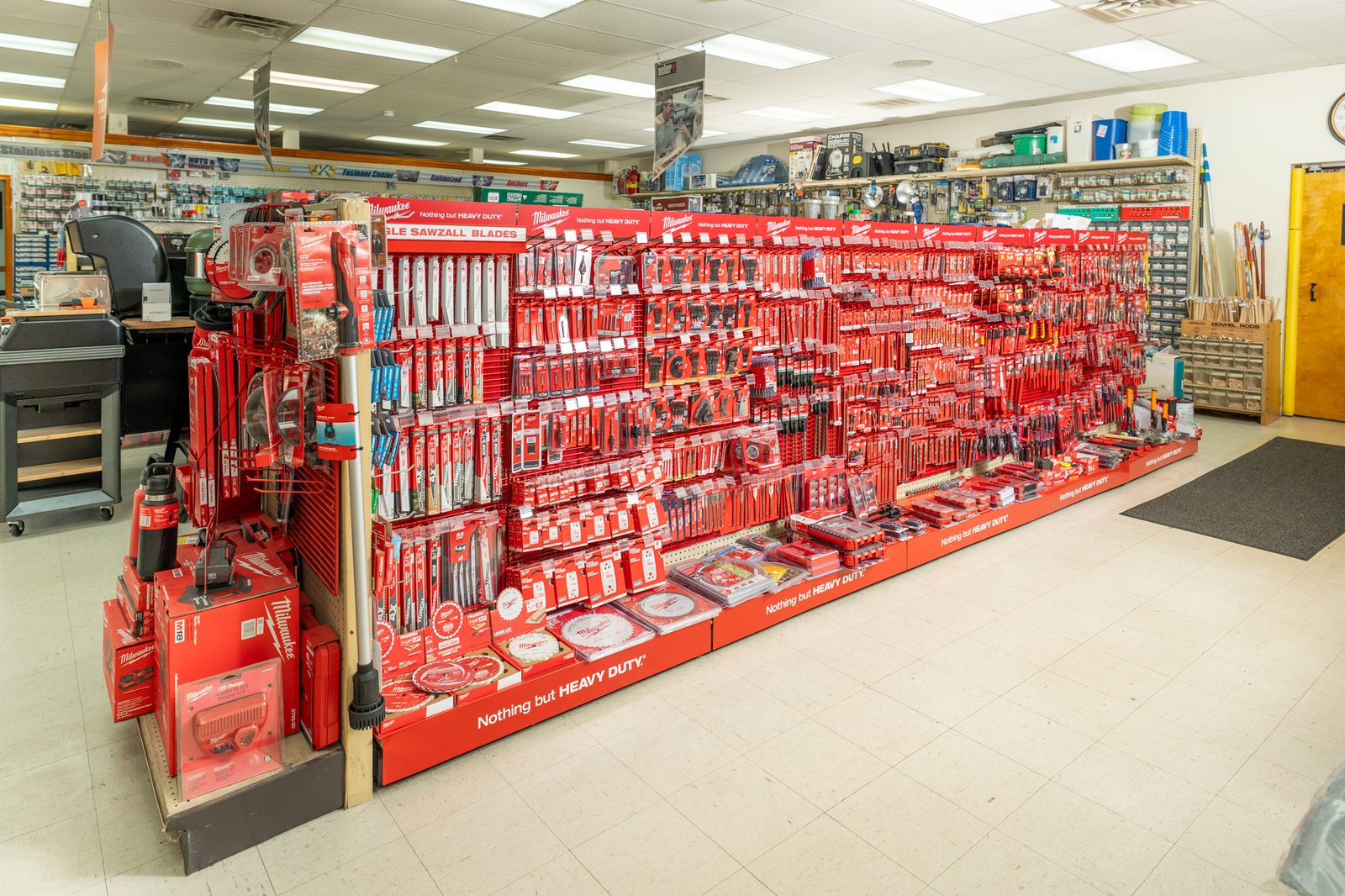 Inside Eddinger's hardware store and showroom in Bally, PA