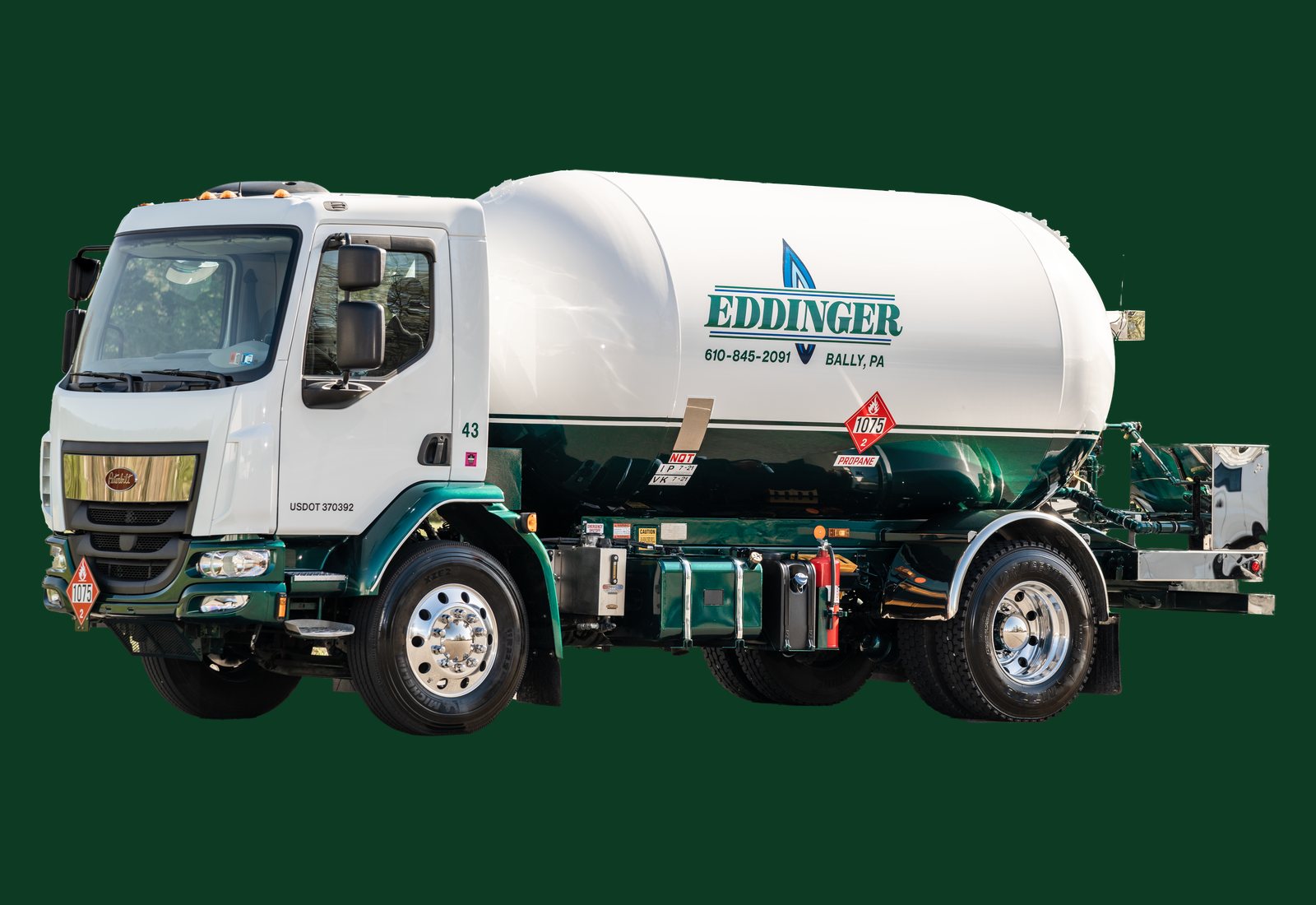 Eddinger Propane Gas delivery truck #43